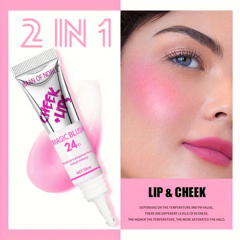 Waterproof Liquid Blush, Buildable Coverage, Natural Finish