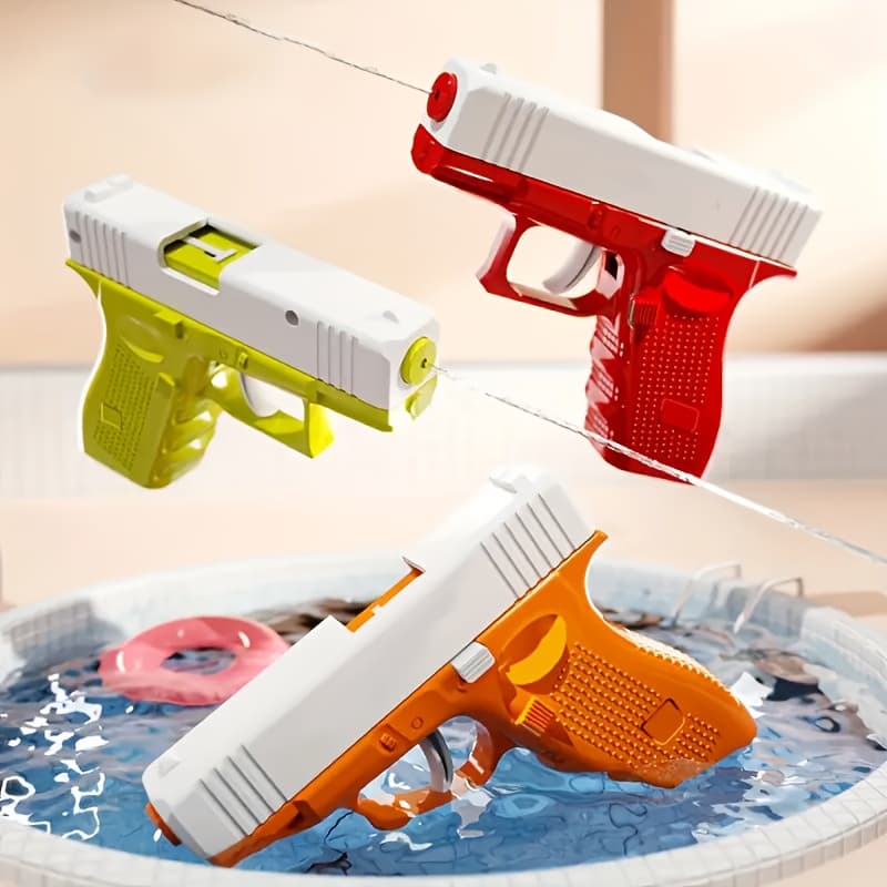 Summer Beach Drift Manual Continuous Water Gun Toy - Plastic, Multiple Colors Available