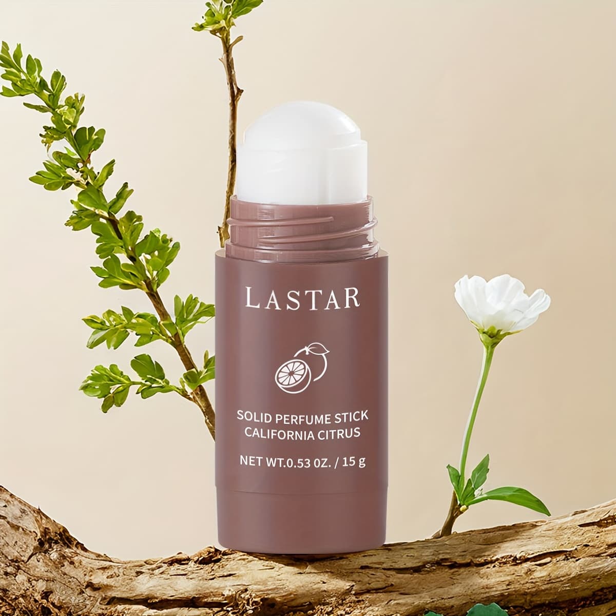LASTAR Solid Perfume Stick - California Citrus, 0.53 oz (15 g) - Formaldehyde Free, Citrus Scent, Adult Age Range, Perfect for Daily Use, Gatherings, and Special Occasions