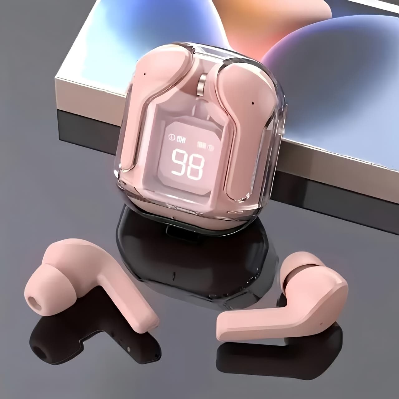 Wireless TWS Headphones Transparent Wireless Headphones, In-Ear Sports Fitness Headphones, Suitable for Running and Exercise