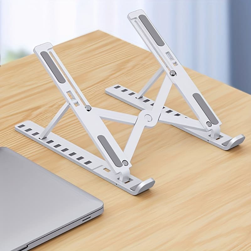 Adjustable ABS Plastic Laptop Stand, Portable, Foldable, Cooling, Desktop Stand for All Computers